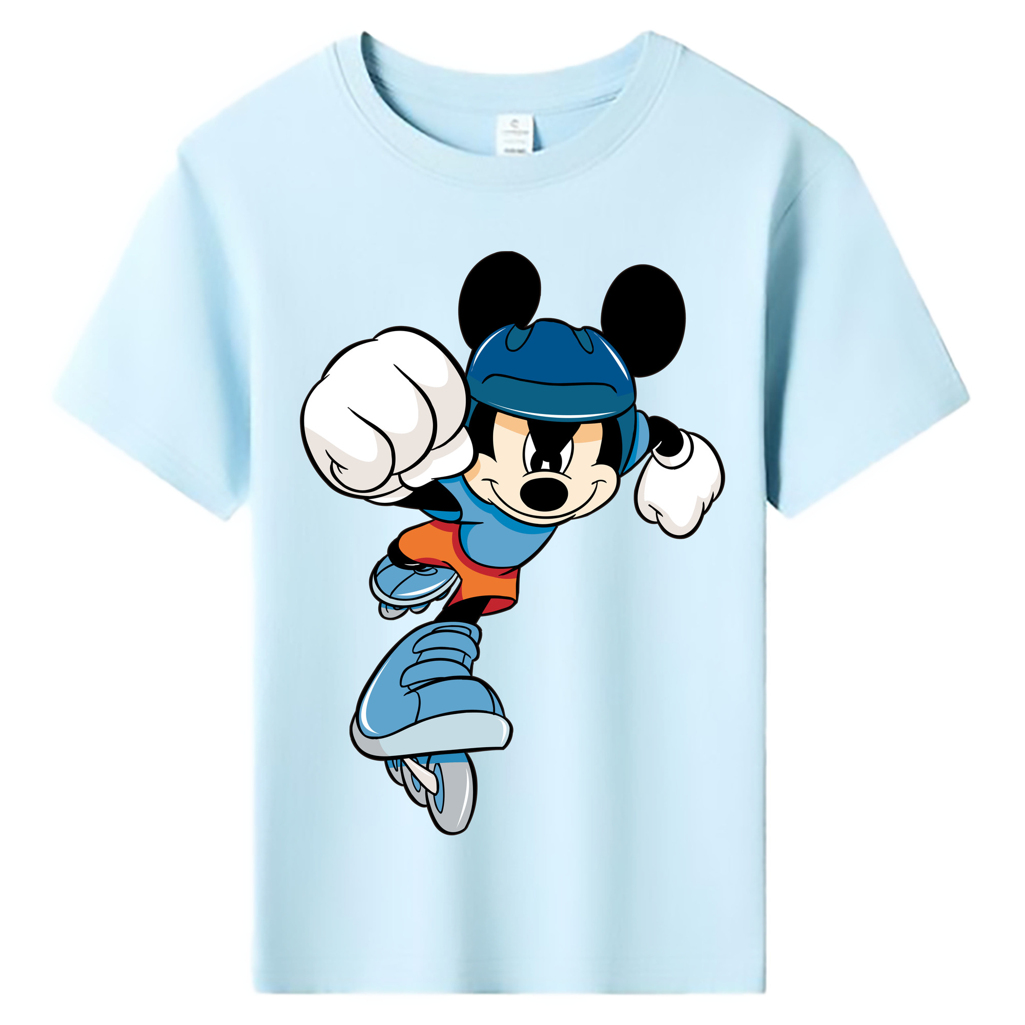 ミッキーマウス Mickey Mouse 綿100％キッズTシャツ（フロントプリント）